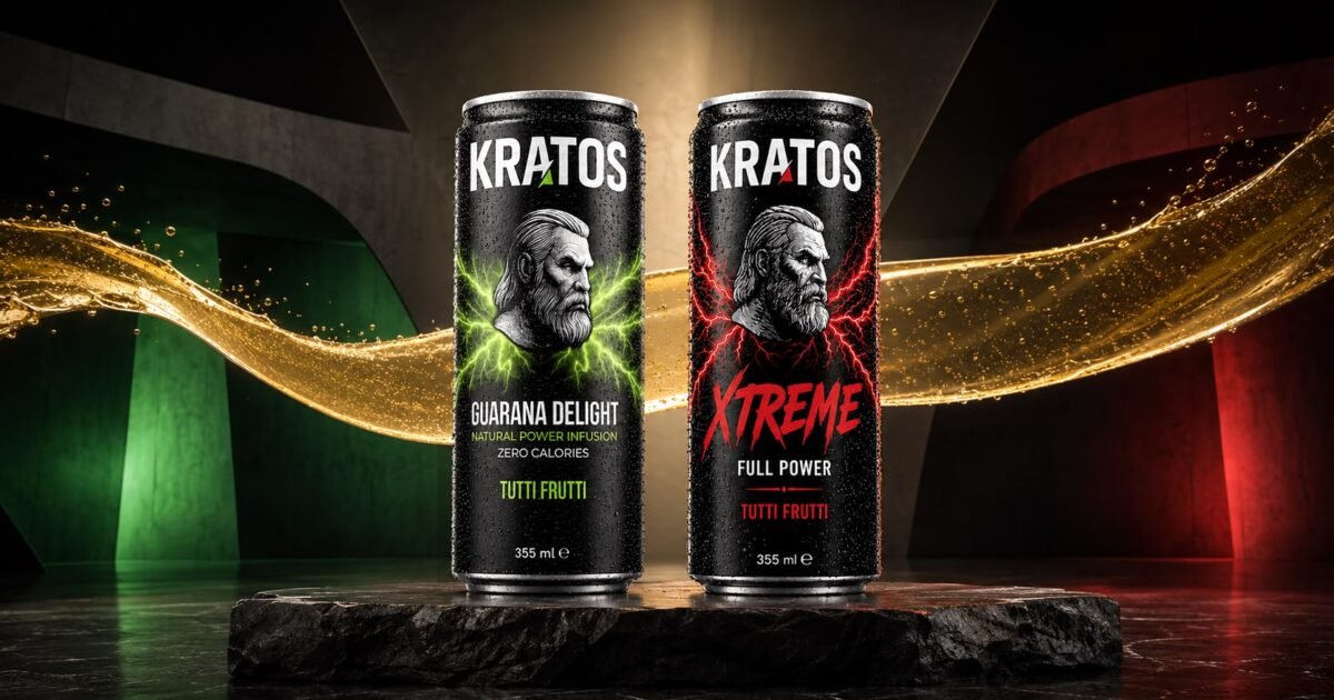 صورة مميزة: Guarana Delight خالٍ من السكر وXTREME بفيتامينات B من KRATOS بالسعودية